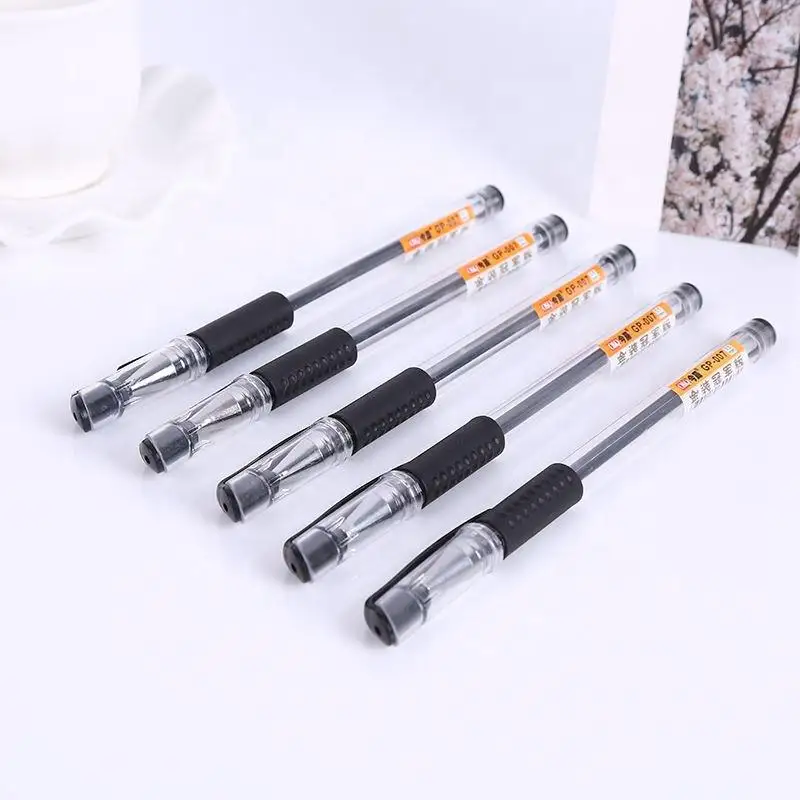 Best seller cheap transparent pen body gel ink pen advertising plastic promotional gel pen