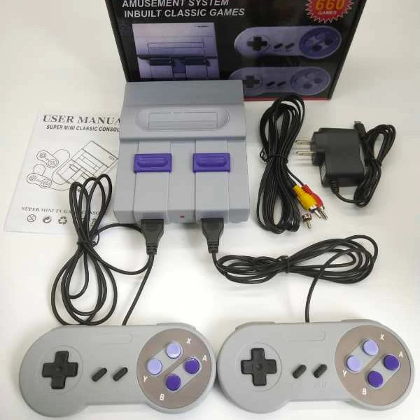 Factory Price Amusement System Retro Super Mini 660 Games Player Classic 8 Bit Family TV Wired Controller Video Game Machine
