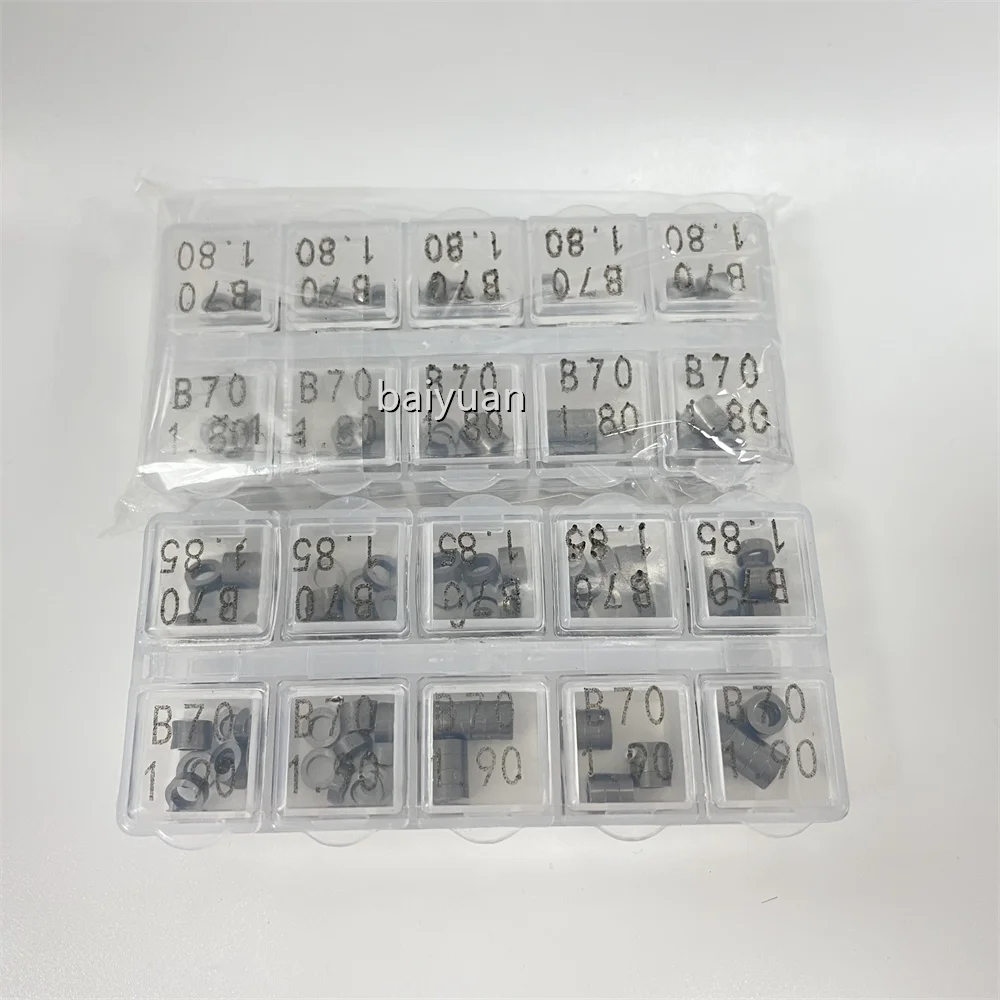 50pcs B70 Gaskets Size 1.62-1.80mm Piezo Injector Nozzle Adjust Shims ,Diesel Repair Washer Parts for Pizeo Injector