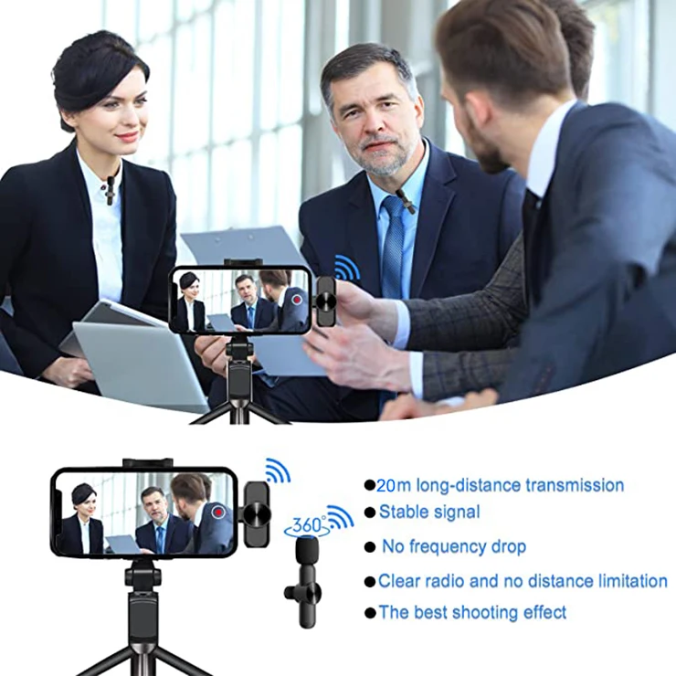 Hot Selling lapel Smartphone computer Video studio equipment recording Interview Live Broadcast Condenser Lavalier Microphone