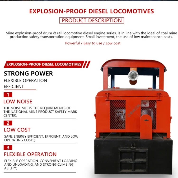 Best Selling Mining Diesel Narrow Gauge Locomotives CCG8.0/600J Train Shunting Mine Electric Locomotive
