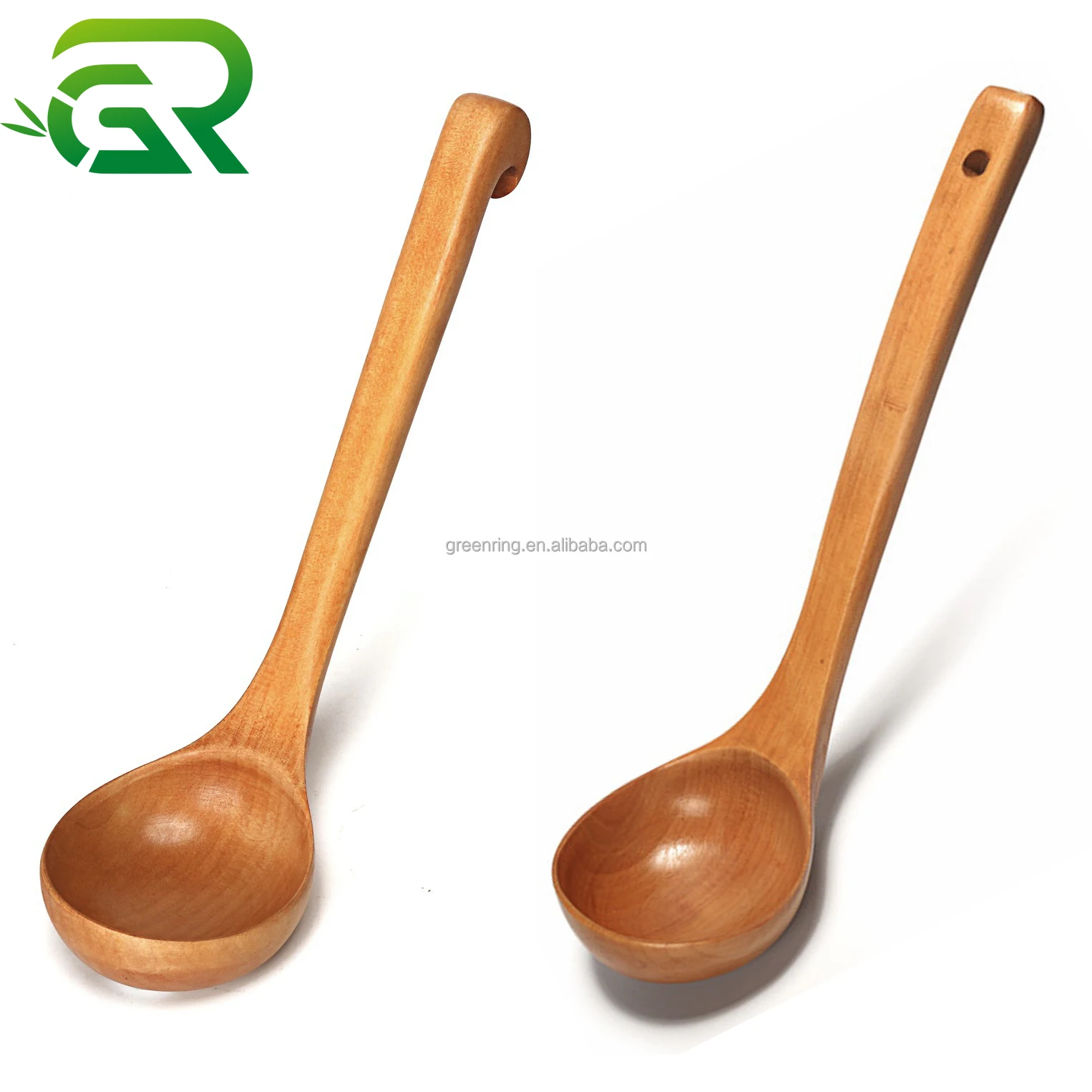 Wooden soup spoon long handle restaurants hotel cooking kitchen wood spoon