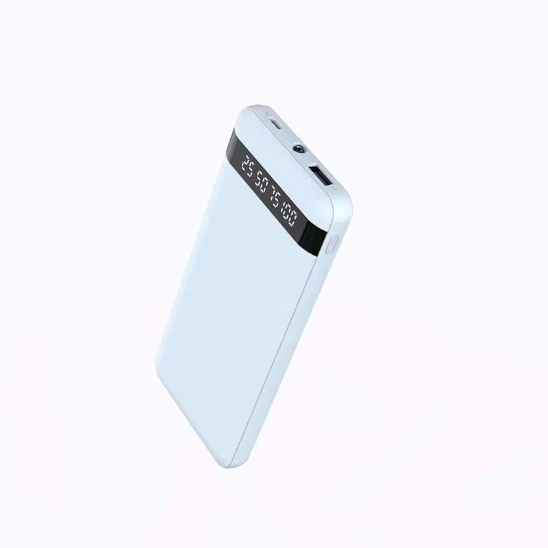 Hot Selling 10000mAh Slim Power Bank With 4 Built-In Cables 4 Output and Lamps Powerbank