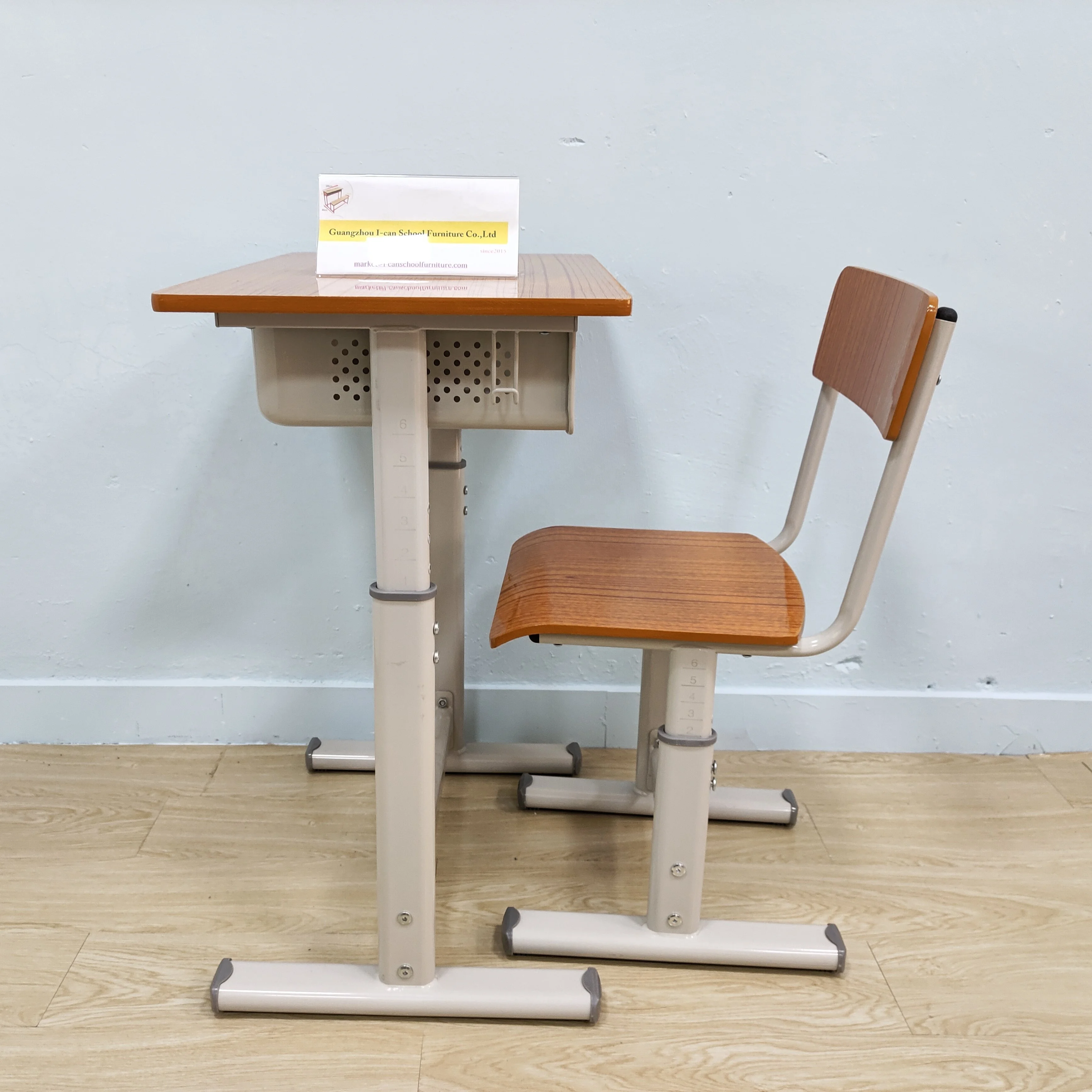 Factory Wholesale School Furniture single Bench Student Desk And Chair Set Reading Table Education Furniture