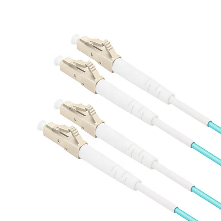 Customized Length Jumper LC/UPC-LC/UPC Duplex Connectors Multimode OM3 50/125 Fiber Optic Patch Cable