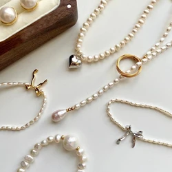 Factory Vintage Elegant handmade pearl womens mother of freshwater pearl necklace fine wedding jewelry