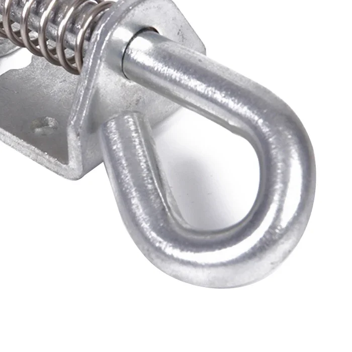 Oem Style Spring Loaded Trailer Zinc Plated Locked Bolt Gate Latch Heavy Spring Finger Pull Latch Slam Bolt Spring Loaded Latch