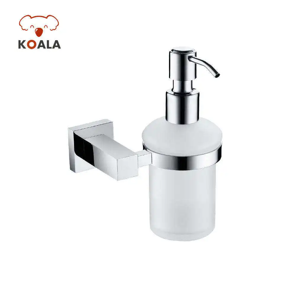 Fancy Wall Mount Hand Pump Bottle Stainless Steel Holder Liquid Soap Dispenser