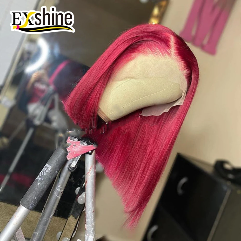 
Оптовая цена, парик на шнуровке короткий, с короткими вьющимися волосами, парики из натуральных человеческих волос красного цвета, безклеевая искусственная кожа головы, парик на шнуровке с детскими волосами 