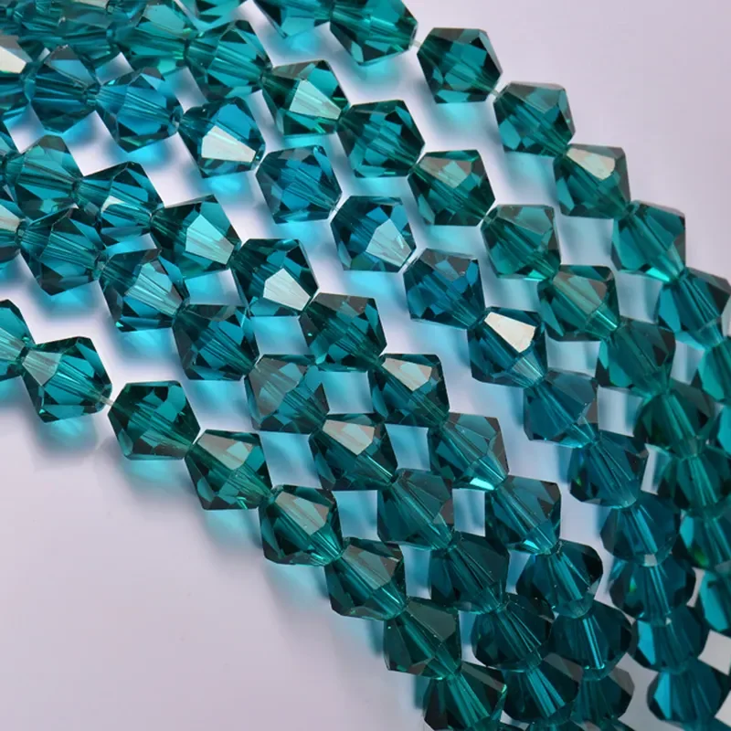 Wholesale DIY Jewelry Making 8mm 10mm Transparent Faceted Flat round 3A Crystal Loose Beads in Mixed Colors