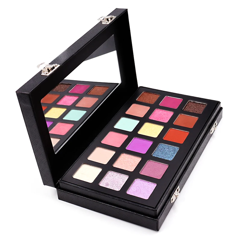 NEW Cosmetics Professional 18 Color Eye Shadow Makeup Silky Smooth Texture Shimmer Eyeshadow Palette