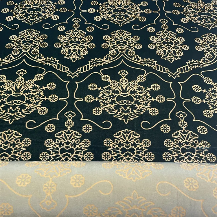 Silk Velvet Fabric Burnout silk velvet  Wholesale Silk viscose Velvet garment fabric