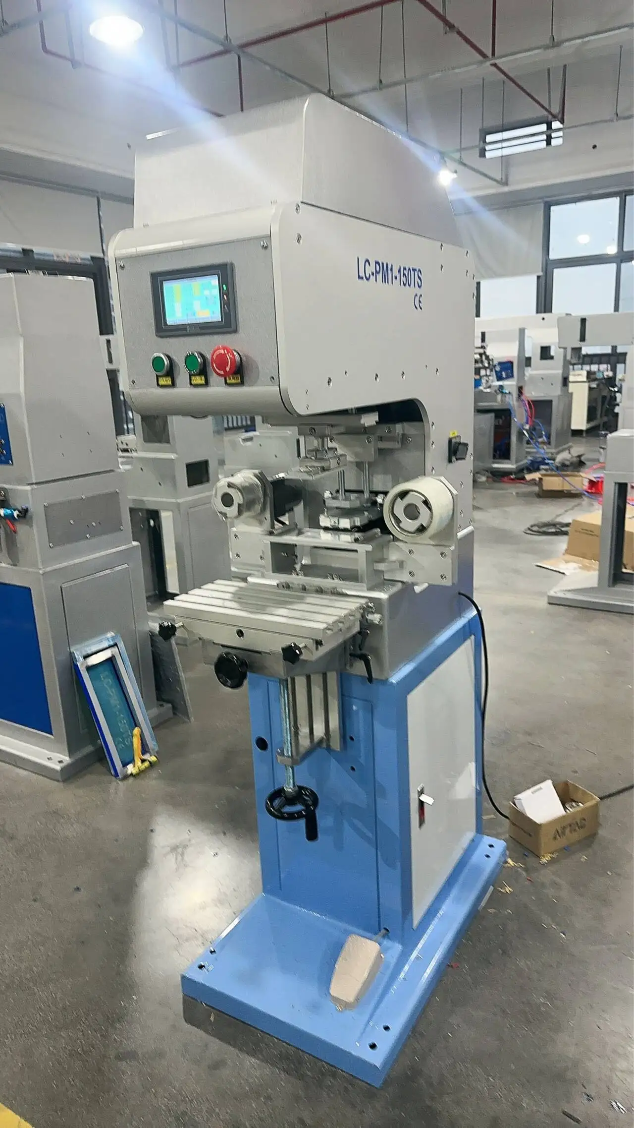 LC Brand Single Color Toy SD Card Tampografia Pad Printing Machine for Pen Spectacle Case Printing