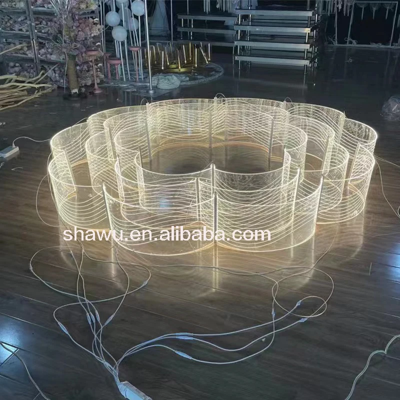 98 Large roof flower shape wedding lights stage ceiling lighting acrylic led light