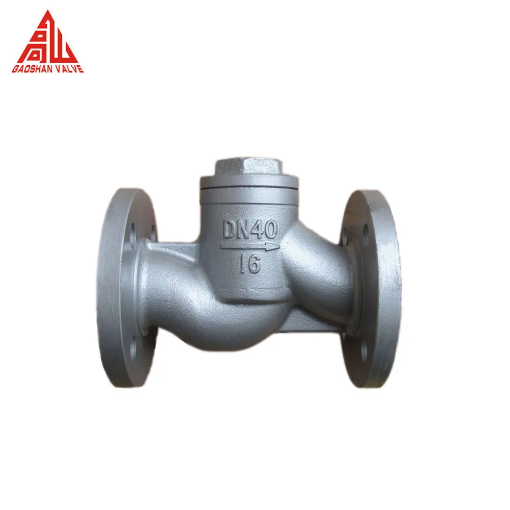 H41W Check Valve DN40 PN16 Flanged Lift Type CF8M Stainless Steel Check Valve