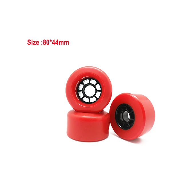 Factory Directly Professional 80mm * 44mm Customized Printing Sideset Free Ride Cruiser 80mm Longboard Wheels