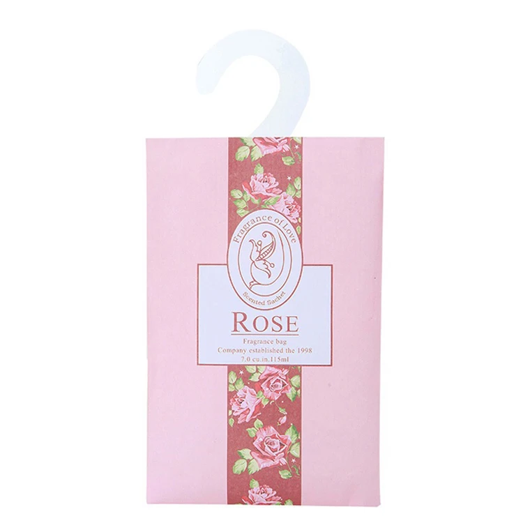 Multi Scents Customized Logo Offset Printing Plastic Hook Scented Vermiculite Stone Envelop Sachet