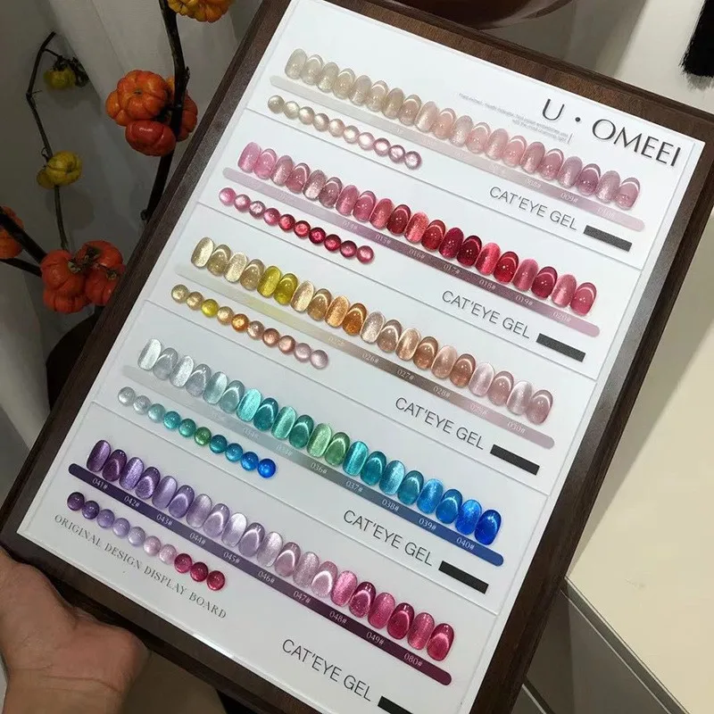 Hot Sale U OMEEI New Product 50 Color 1 Set koi Cat Eye Mail Polish Gel Popular Cat Eye Gel in Autumn and Winter 2024