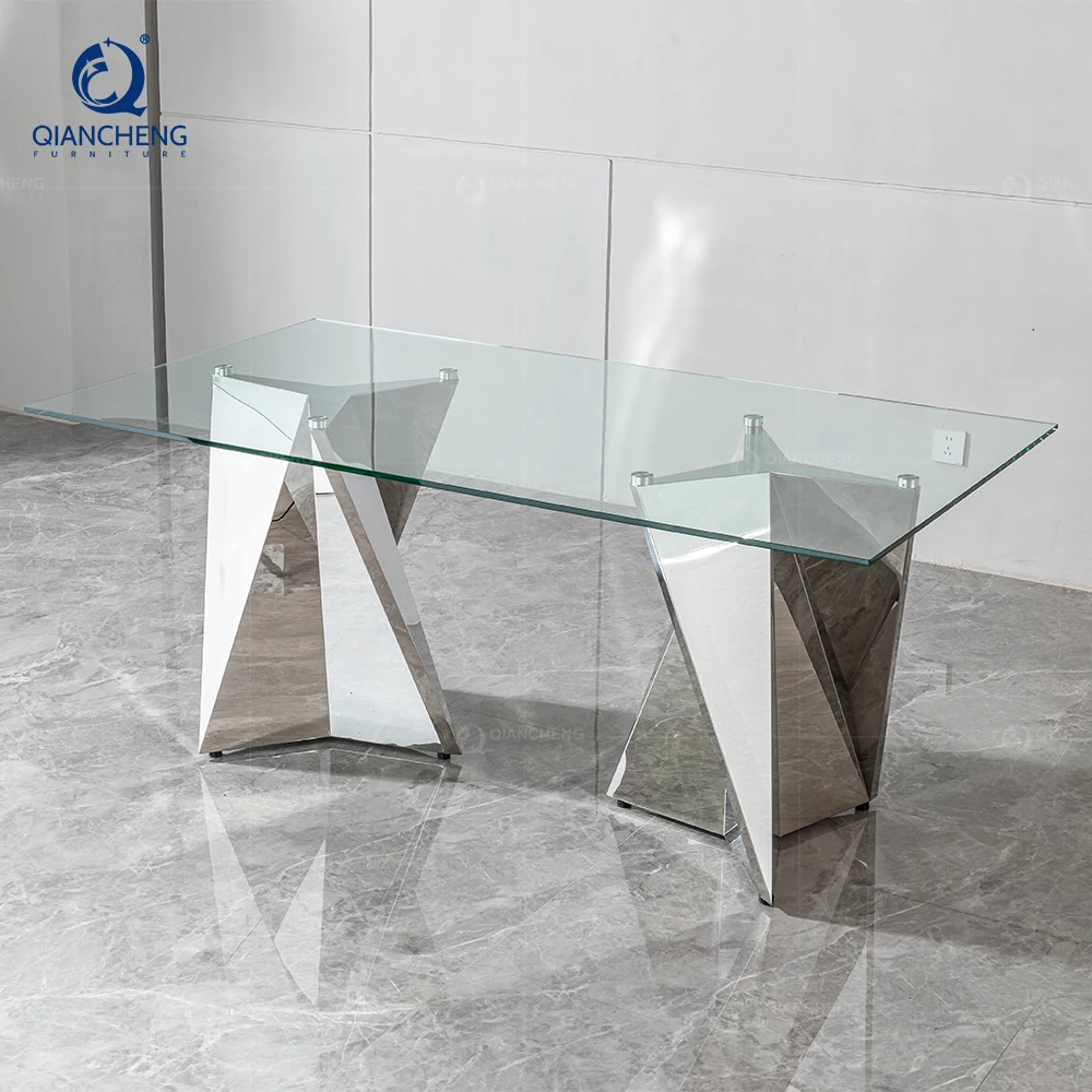 4 seat dining table set for restaurant elegant 20 person dining table  with 4 chairs in glass