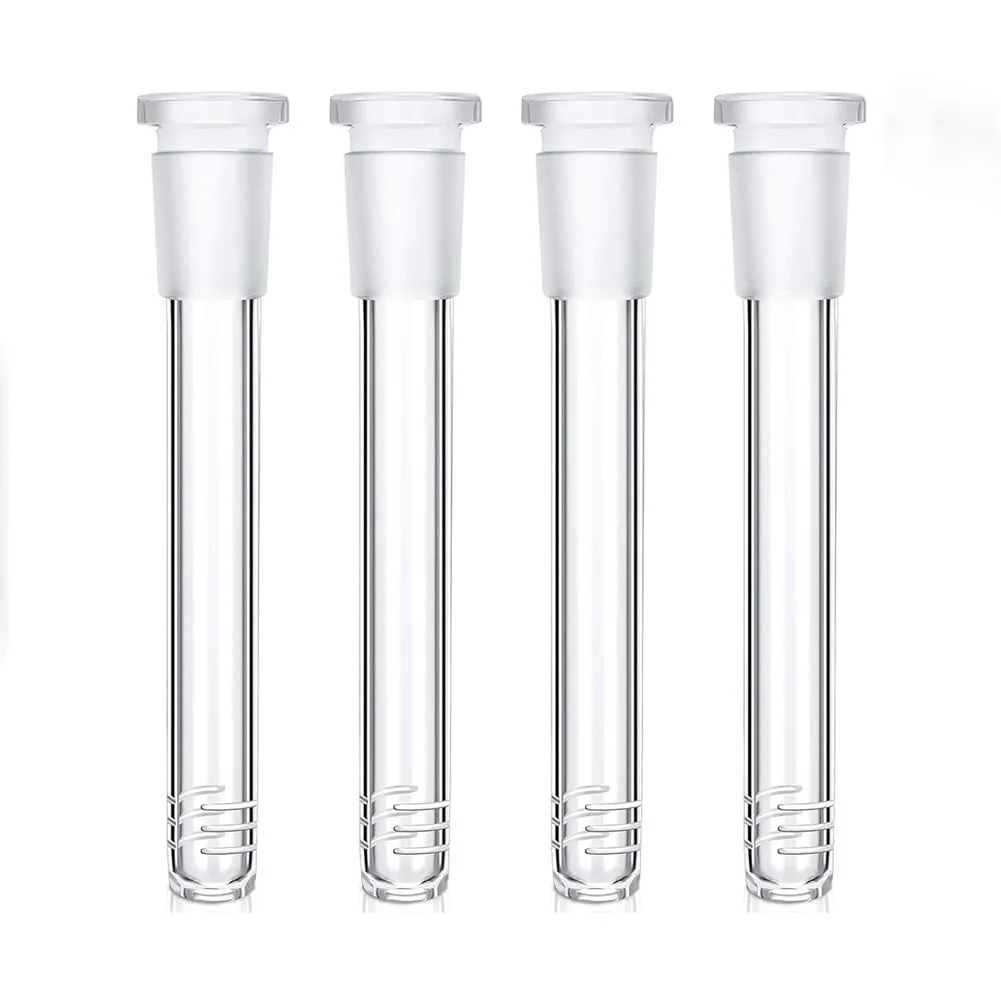 4 inch Glass Joint Glass Down Stem Adapter Glass Sheesha Accessory Hookah Adapter