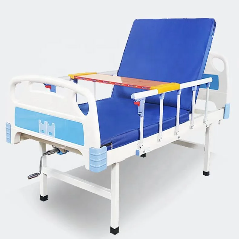 China Supplier Hospital Outpatient Bed Nursing Bed Hospital Furniture Metal Single Crank Sales High Quality Regular Bed