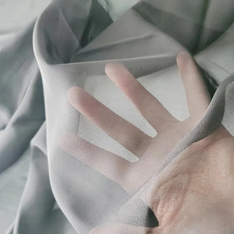 New Products Chiffon Sheer Curtains Black And White Luxury Slimmer For Modern Living Room_0