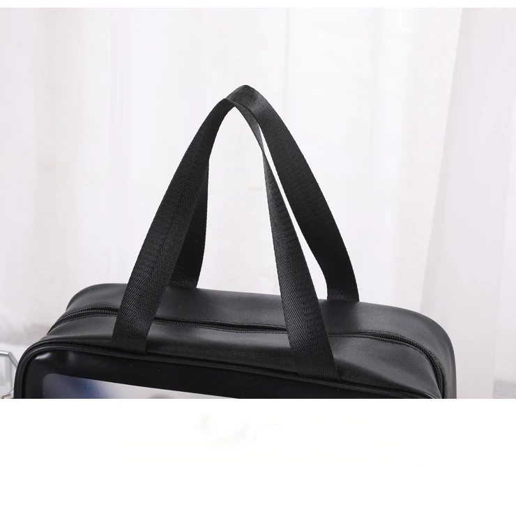  Customized PVC Beach Handbag Waterproof Toiletry Fashion Wash Makeup Cosmetics Bags Set with Handle Tote Make UP
