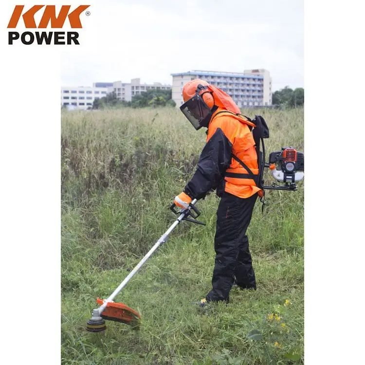 42.7CC High Powerful Backpack Gas Brush Cutter 2 Shaft Higher Fuel Efficiency Kasei BG430A String Trimmer 2-Cycle Loop Handle