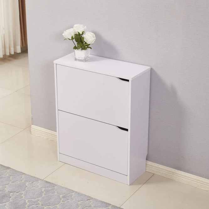 Modern Solid wood 2 Door Shoe Storage Box