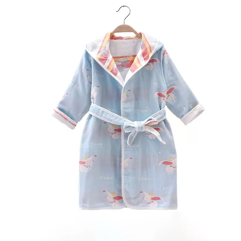 Custom Organic Soft and Breathable Cotton Toddler Bathrobe Boy Girl Jacquard Hooded Towel