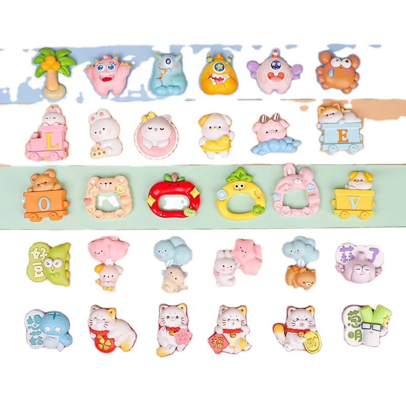 Милый трендовый стикер на холодильник из смолы ремесла практичное украшение дома Магнитная мультяшная кукла магнитная наклейка