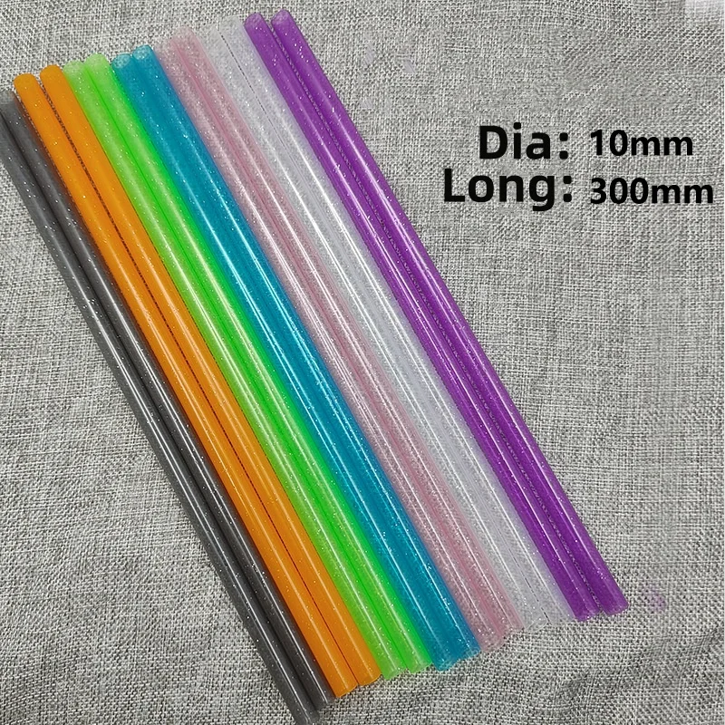 Tumbler Accessories plastic sparkle drinking straw reusable 12inch Long glitter drinking straw for  for 40 oz Cups