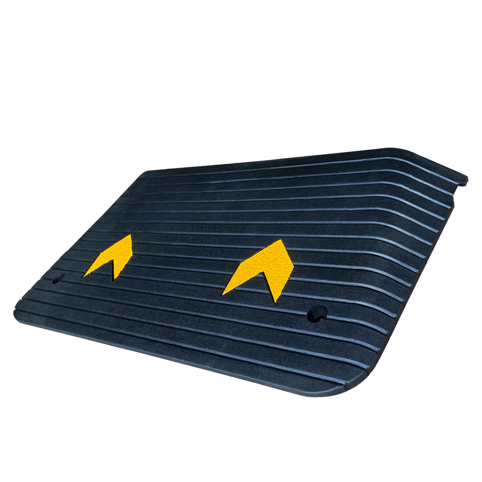 Yellow Regular Reflective Surface Threshold Ramps Portable Black Shoulder Ramps Curb Ramp
