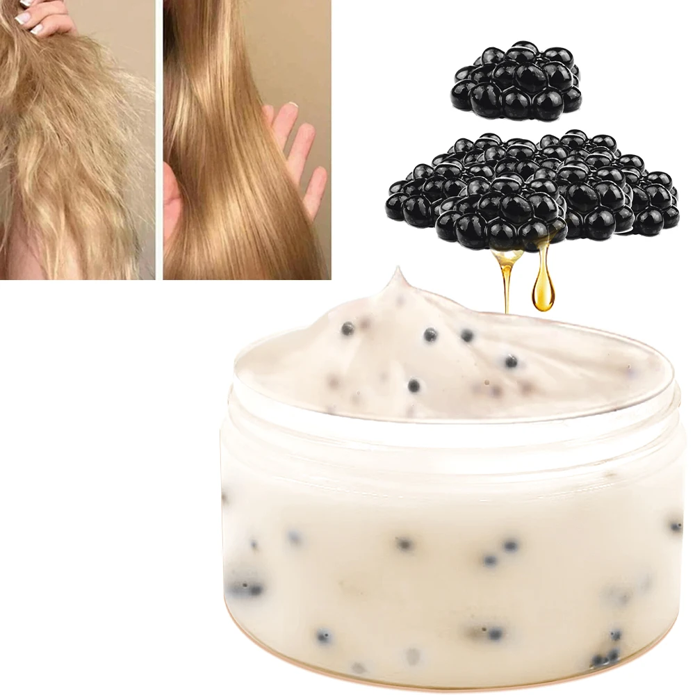 Wholesale price organic caviar moisturizing smoothing hair mask suitable for dry and damaged hair, deep repair hair 500ml