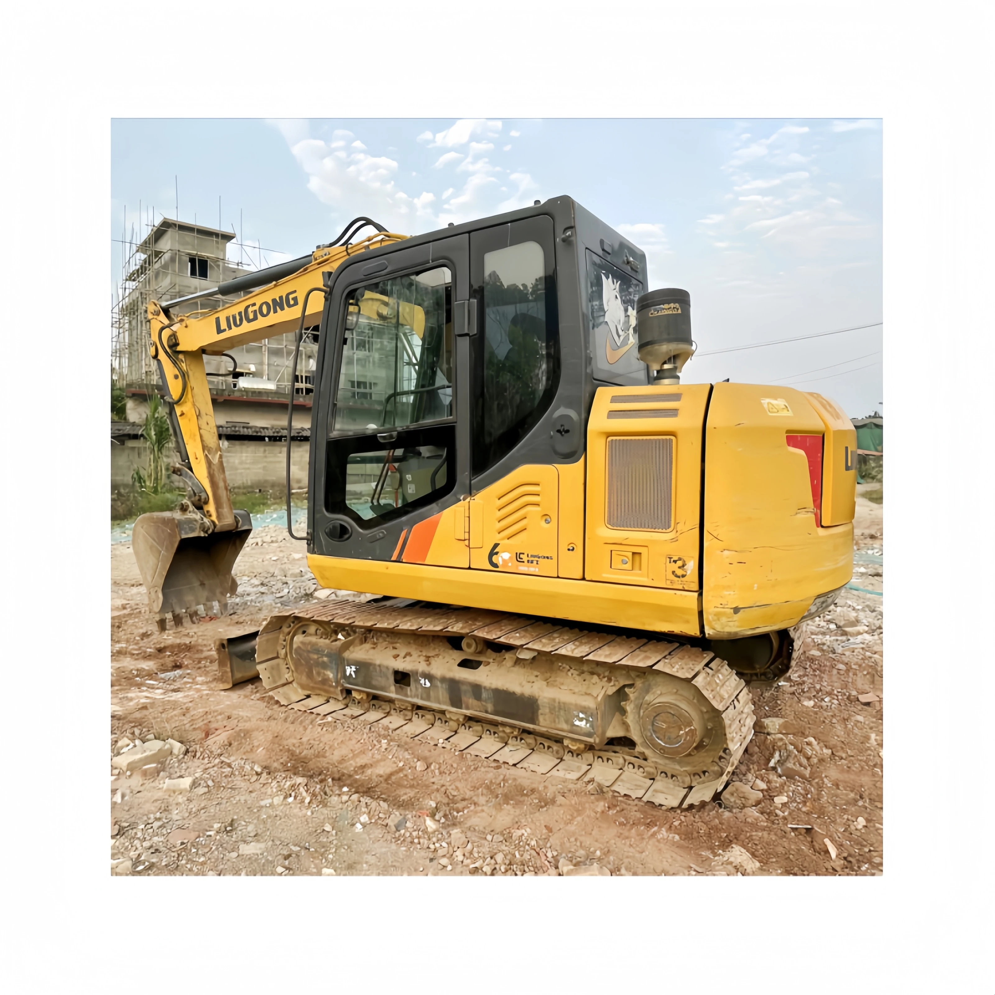 Small Excavators LIUGONG 7Ton Mini Excavator CLG9075E Well Functioning Used Excavators On Sale