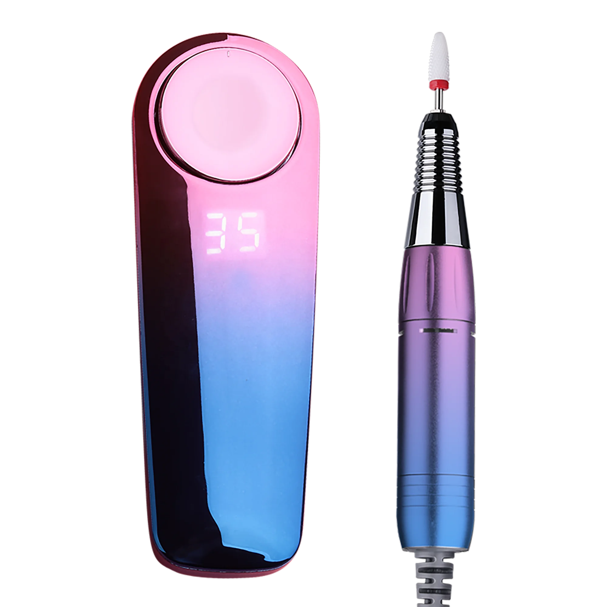 CometNails Professional Manufacture R&D 35000rpm Rechargeable Salon Electric Manicure Nail Polishing File Drill Machine