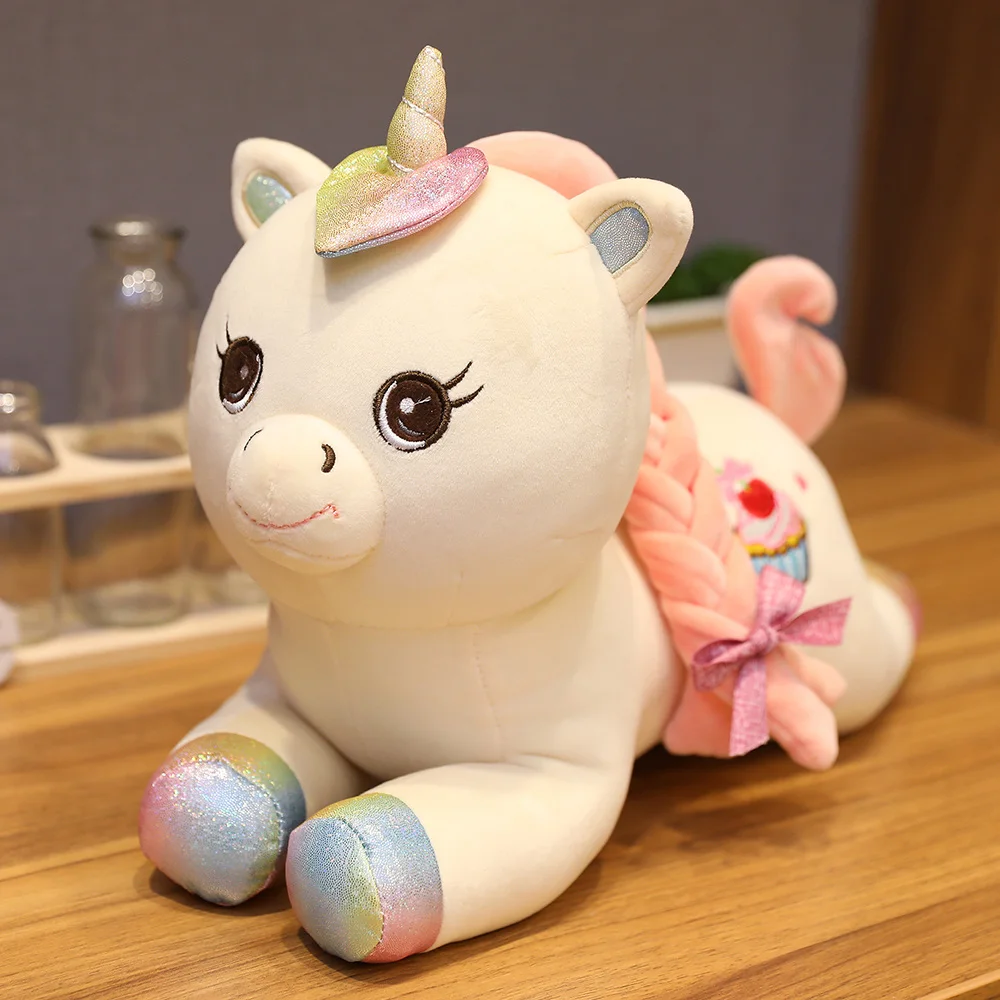 OEM Ins Unicorn Plush Stuffed Sofa Creative Children Unicorn Soft toy for  Home decoration