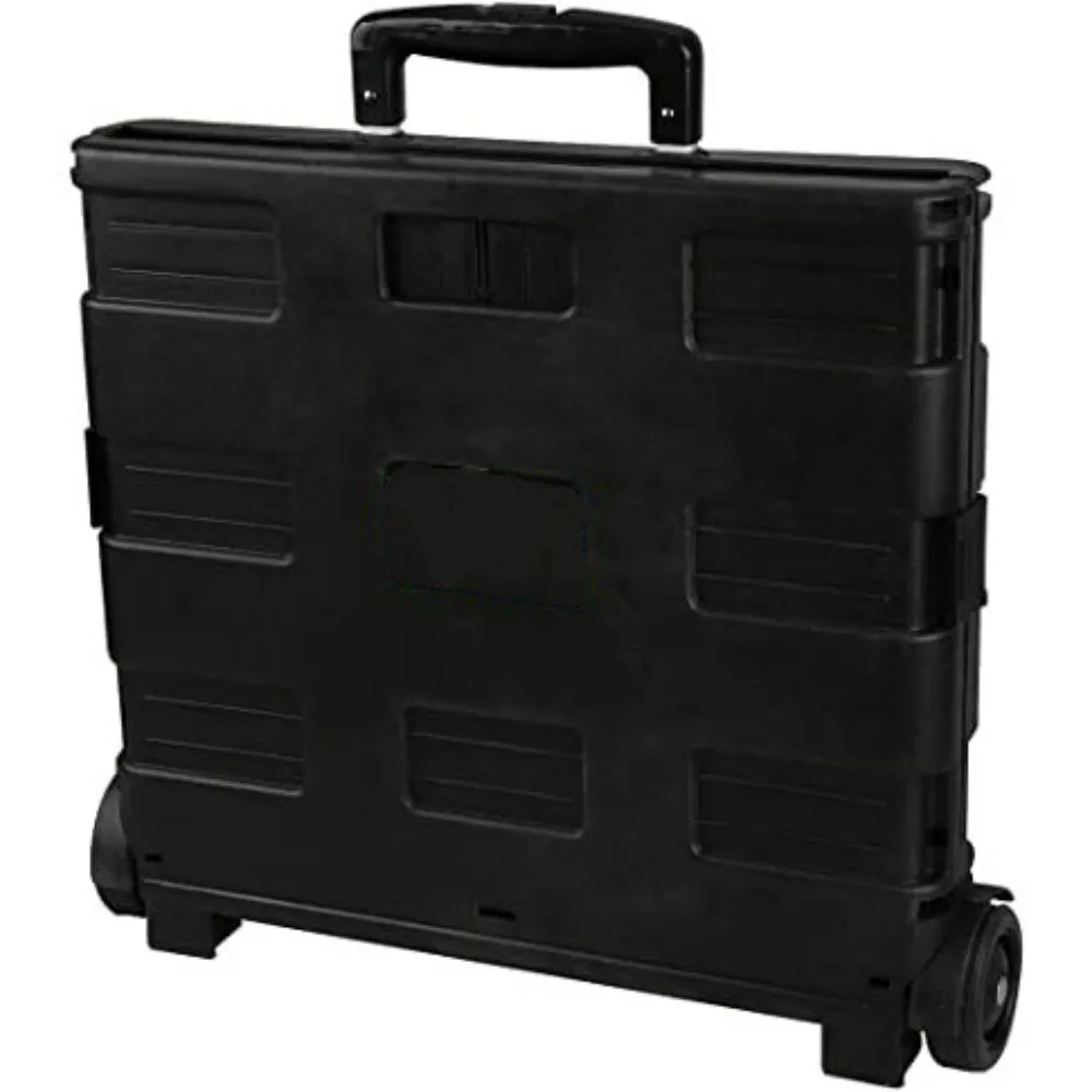 Customized Plastic Rolling Grocery Carry shopping  trolley bag Shopping basket with wheels storage foldable rolling trolley