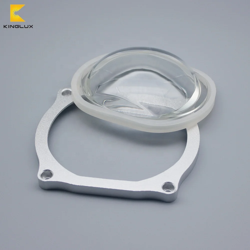 Factory price super clear wide beam 120degree glass optical lens for 3590 cob led grow light