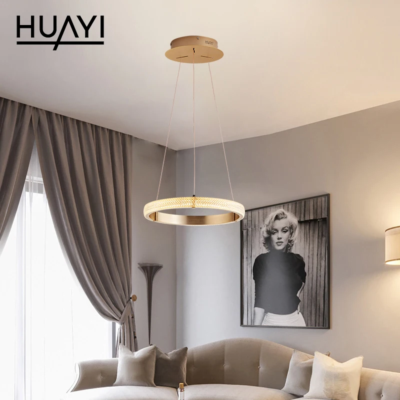 Huayi конкурентоспособная цена домашняя вилла кухня внутреннее украшение алюминиевая Золотая светодиодная Подвесная