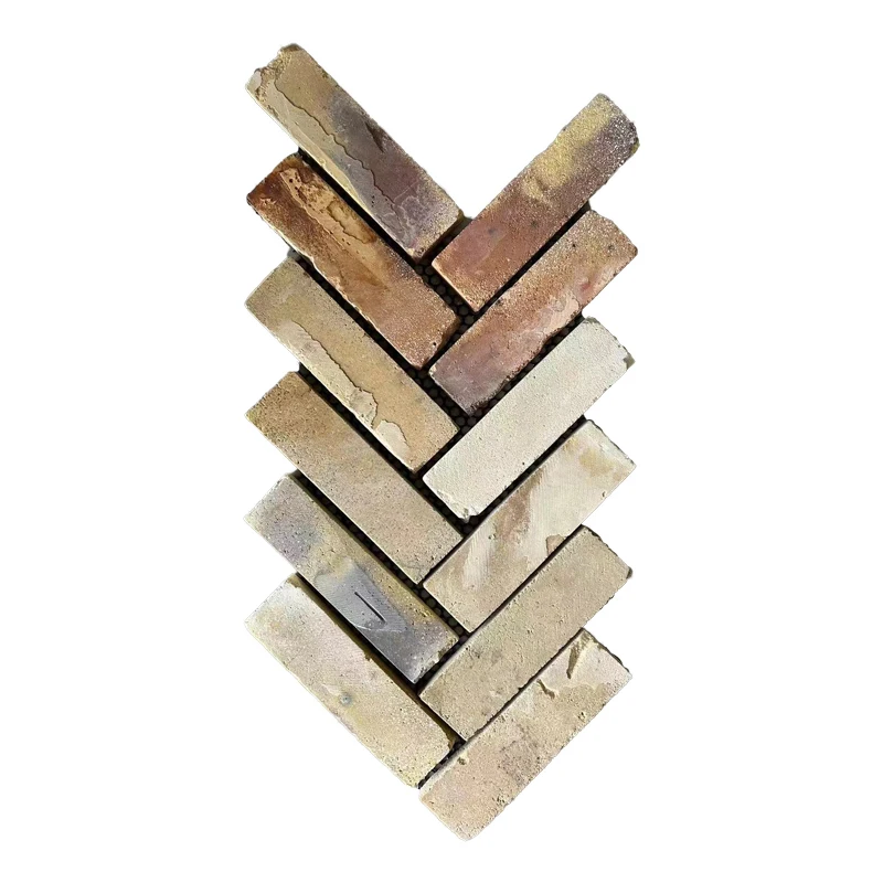 Старые тонкие огнеупорные кирпичные панели из переработанного Красного шпона кирпичи с сеткой