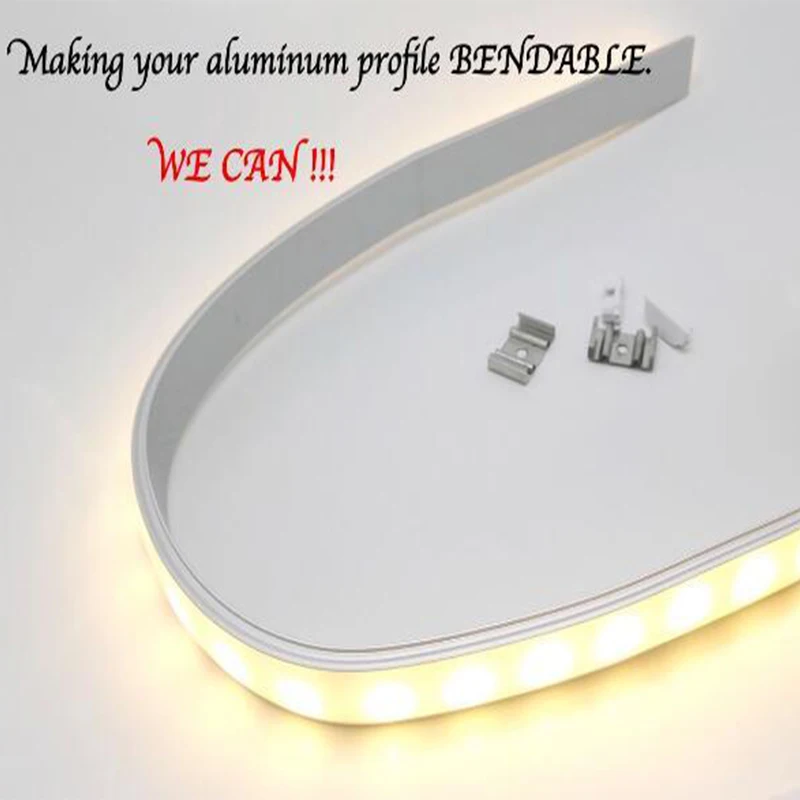 Low moq Small flexible curved led profile high quality bendable anodized aluminum led profile flexible aluminum led profile