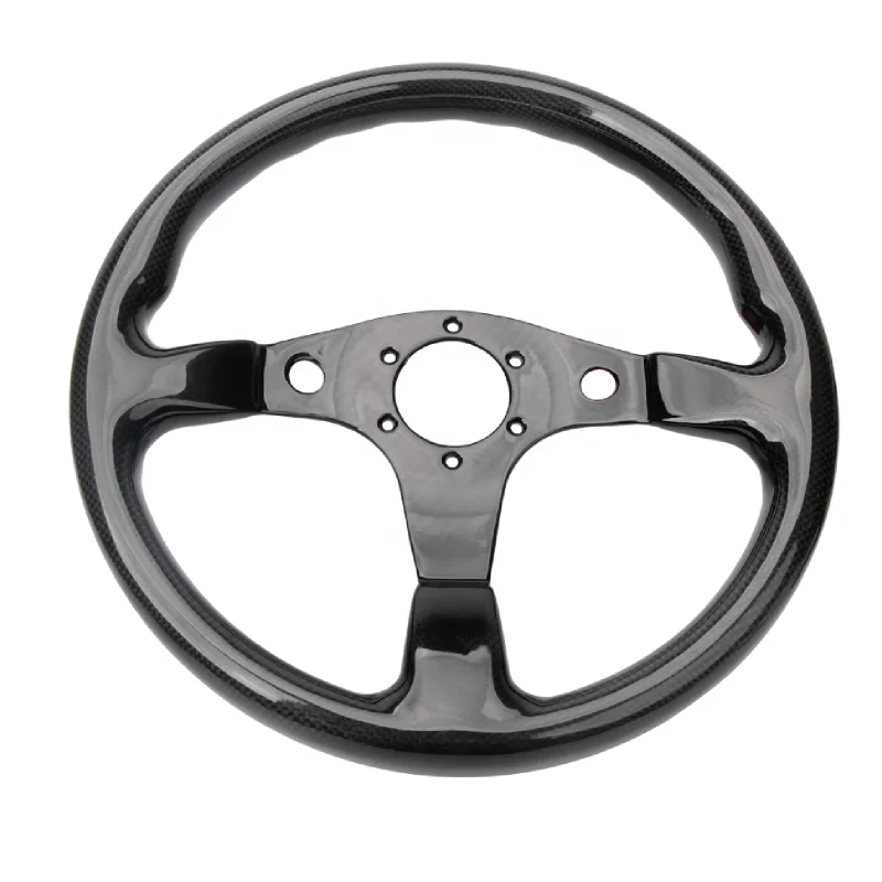 High Quality 320MM  Universal Racing Car Carbon Fiber Steering Wheel