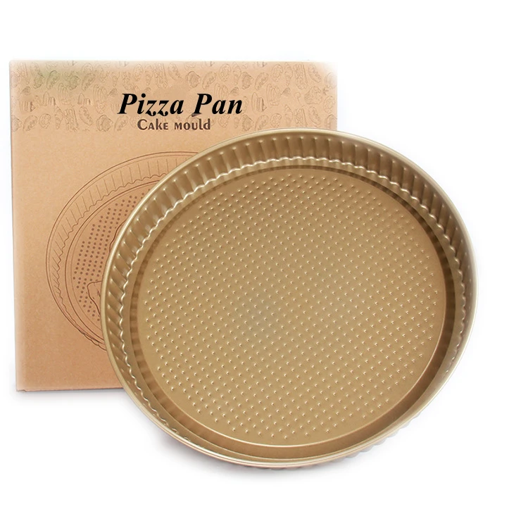 Perforated Baking Pan Alloy Anode Oxidation Sheet Bread Bake 7 8 9 10 12 14 Inch Aluminum Pizza Tray