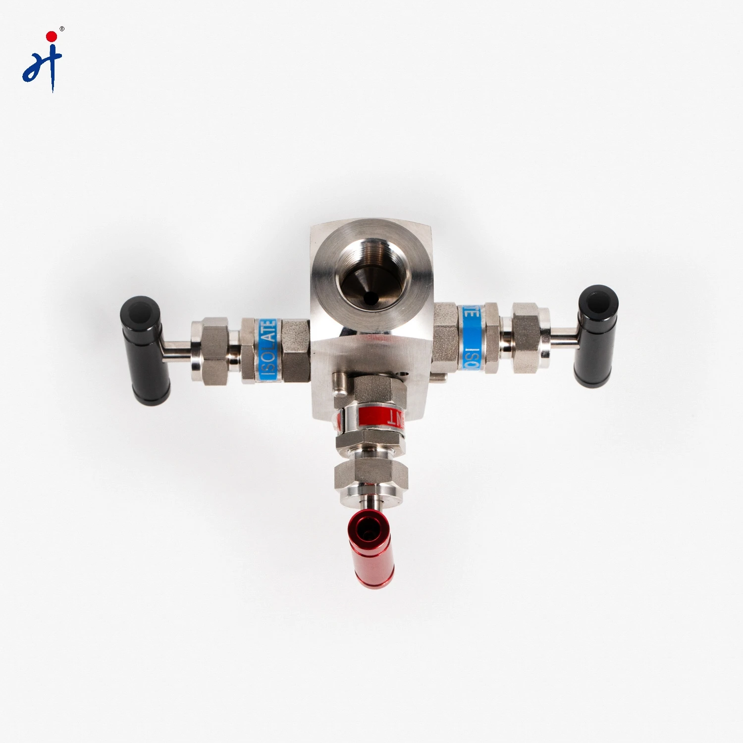Hongji Stainless Steel Columnar Internal Thread Connection Three-Valve Manifolds