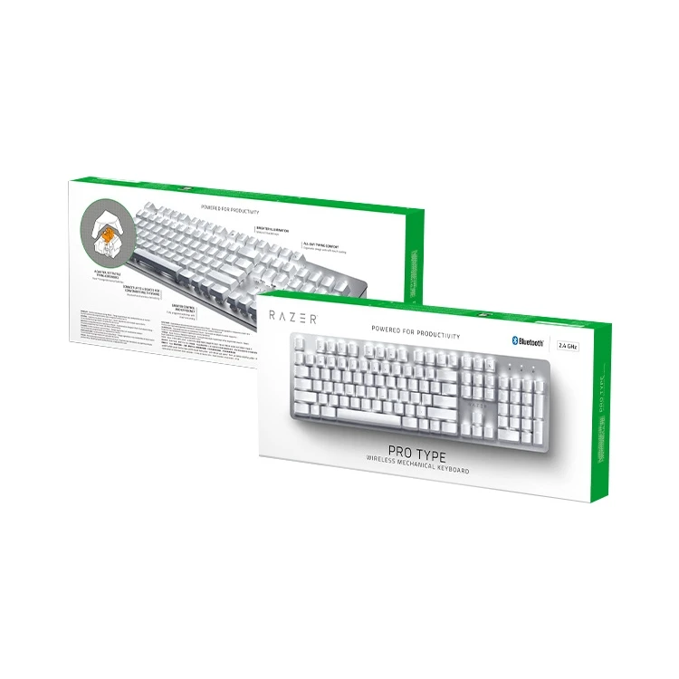 Черная пятница Акция Razer 2 4G Беспроводная Бесшумная механическая клавиатура с подсветкой