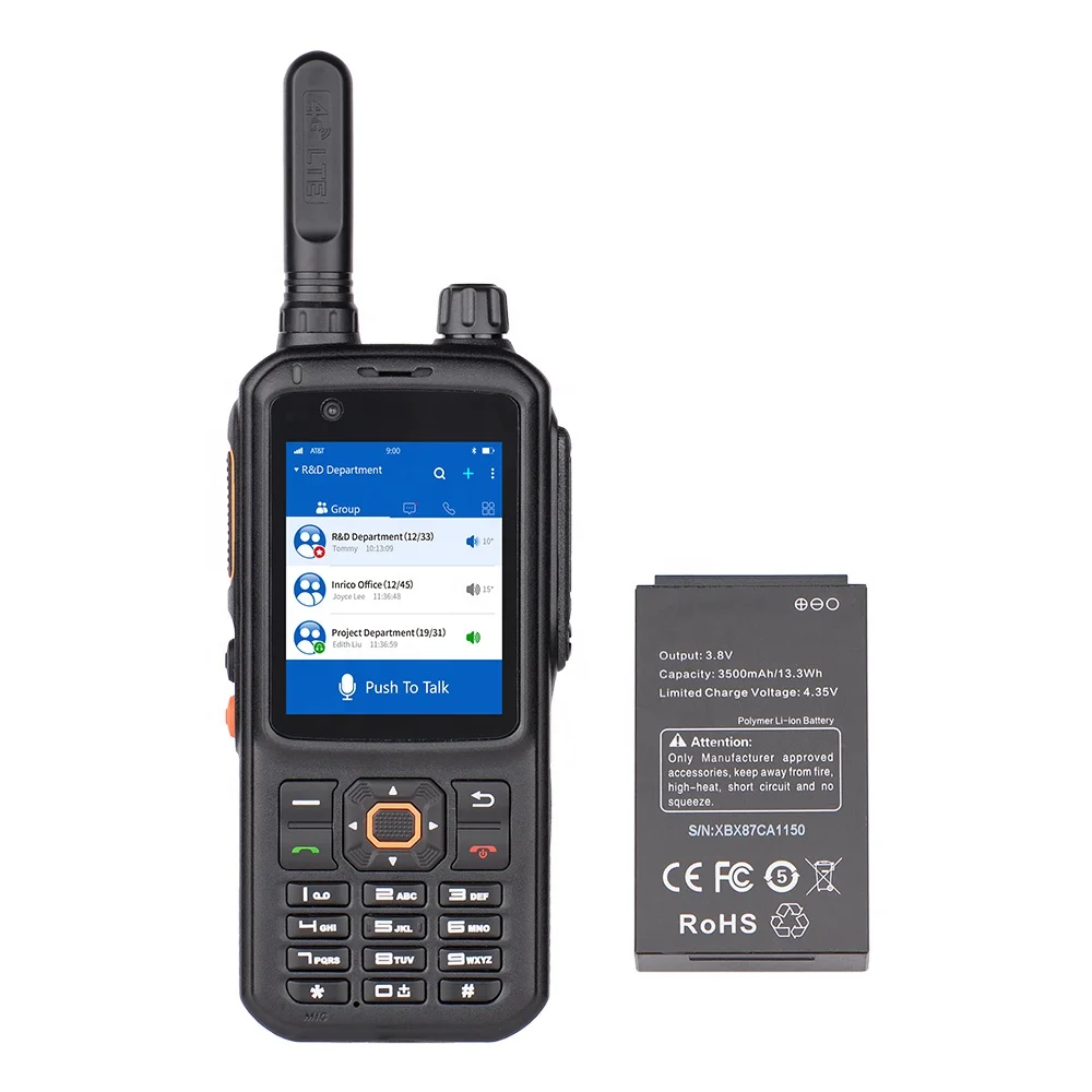 Inrico T320 4G LTE сеть внутренней связи трансивер мобильный телефон Радио
