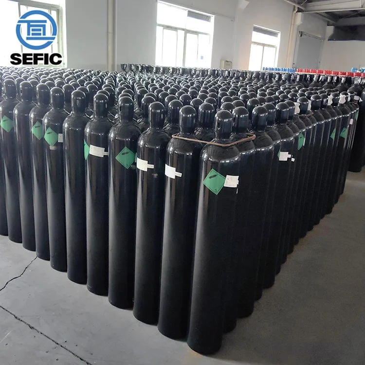 Large Size DNV Gas Cylinder 200bar Seamless Steel 45l 47l 50l 52l 60l Oxygen Nitrogen Argon Co2 Tank