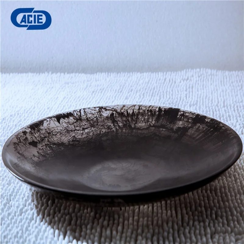 
Hand made resin platter for home and hotel use platter with abstract and modern pattern aqua swirl pattern platter marble effect 