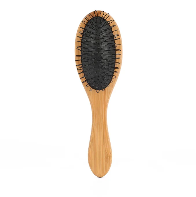 Custom Logo MOQ 1 Piece Wooden Hair Extension Comb Brush Cheap